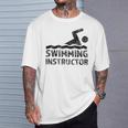 Swimming Instructor Lesson Swim Coach T-Shirt Gifts for Him Swimming Instructor Lesson Swim Coach T-Shirt Gifts for Him
