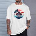 Swimming United States American Swimming Apparel Swimming T-Shirt Gifts for Him