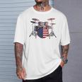 USA Patriotic Drum Kit American Flag Drum Set T-Shirt Gifts for Him USA Patriotic Drum Kit American Flag Drum Set T-Shirt Gifts for Him