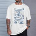 Women's Canoe Wilderness Gear Vintage Chart Collection Illustration T-Shirt Gifts for Him