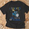 100th Day Of SchoolShirt Happy 100 Days Drum Kit Music T-Shirt Gifts for Old Men
