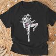 Astronaut Muay Thai Boxing Karate Kickboxing Martial Arts T-Shirt Gifts for Old Men