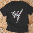 Astronaut Muay Thai Fighter Space Martial Arts Men Women Kid T-Shirt Gifts for Old Men