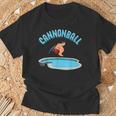 Cannonball Swimming Pool Fun Diving Diver Swimmer Cool T-Shirt Gifts for Old Men