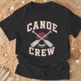 Canoe Crew Paddling Team Retro Graphic T-Shirt Gifts for Old Men