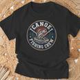 Canoe Fishing Crew Vintage Bass Paddles T-Shirt Gifts for Old Men