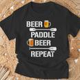 Canoe Kayak Tees Beer Paddle Repeat T-Shirt T-Shirt Gifts for Old Men