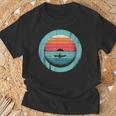 Canoe Sunset T-Shirt Gifts for Old Men