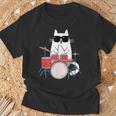 Cat Wearing Sunglasses Playing Drums Drum Kit Musician T-Shirt Gifts for Old Men Cat Wearing Sunglasses Playing Drums Drum Kit Musician T-Shirt Gifts for Old Men