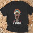 Chama Fighter MMA Fan JJB Boxing Muay Thai Kickboxing T-Shirt Gifts for Old Men