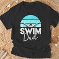 Dad Father School Swimming Meet Swimmer Swimmer T-Shirt Gifts for Old Men