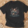 Drum Kit Percussionist Drummer Octopus Playing Drums T-Shirt Gifts for Old Men Drum Kit Percussionist Drummer Octopus Playing Drums T-Shirt Gifts for Old Men