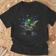 Drum Kit Percussionist Drummer Van Gogh Alien Playing Drums T-Shirt Gifts for Old Men Drum Kit Percussionist Drummer Van Gogh Alien Playing Drums T-Shirt Gifts for Old Men