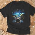 Drum Kit Percussionist Drummer Van Gogh Drums T-Shirt Gifts for Old Men Drum Kit Percussionist Drummer Van Gogh Drums T-Shirt Gifts for Old Men