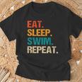 Eat Sleep Swim Repeat Pool Swimmer Water Polo Swimming T-Shirt Gifts for Old Men Eat Sleep Swim Repeat Pool Swimmer Water Polo Swimming T-Shirt Gifts for Old Men