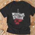 His Fight Is My Fight Muay Thai Kickboxer Fan Boxing T-Shirt Gifts for Old Men