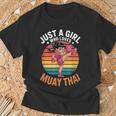 Girls Muay Thai T-Shirt Gifts for Old Men