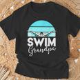 Grandpa Papa Swimming Meet Swimmer Swim Team Shirt T-Shirt Gifts for Old Men Grandpa Papa Swimming Meet Swimmer Swim Team Shirt T-Shirt Gifts for Old Men