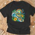Green Sea Turtle Surfs Past a Canoe Paddle Sleeveless T-Shirt Gifts for Old Men Green Sea Turtle Surfs Past a Canoe Paddle Sleeveless T-Shirt Gifts for Old Men