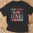Just a Girl Who Loves Muay Thai T-Shirt Gifts for Old Men Just a Girl Who Loves Muay Thai T-Shirt Gifts for Old Men