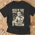 Kicks Of Fury Punches Of Precision Muay Thai T-Shirt Gifts for Old Men Kicks Of Fury Punches Of Precision Muay Thai T-Shirt Gifts for Old Men