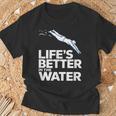 Life Is The Better In The Water Swimming Swimmers T-Shirt Gifts for Old Men Life Is The Better In The Water Swimming Swimmers T-Shirt Gifts for Old Men