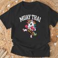 Muay Thai Art For Girls Kids Women Mixed Martial Arts T-Shirt Gifts for Old Men