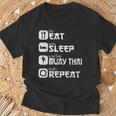 Muay Thai Boxing Thai Boxer Thai Kickboxing T-Shirt Gifts for Old Men