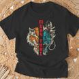 Muay Thai Thai Boxing Dragon Tiger T-Shirt Gifts for Old Men