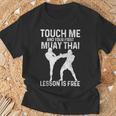 Muay Thai Boxing Kickboxing Your First Lesson Is Free T-Shirt Gifts for Old Men Muay Thai Boxing Kickboxing Your First Lesson Is Free T-Shirt Gifts for Old Men