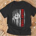 Muay Thai Boxing US American Flag T-Shirt Gifts for Old Men Muay Thai Boxing US American Flag T-Shirt Gifts for Old Men