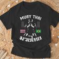 Muay Thai Brazil Brazilian Martial Arts Thai T-Shirt Gifts for Old Men