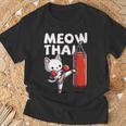 Muay Thai Cat Meow Thai Thai Boxing For Youth Muay Thai T-Shirt Gifts for Old Men