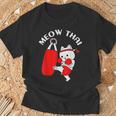 Muay Thai Cat Meow Thai T-Shirt Gifts for Old Men Muay Thai Cat Meow Thai T-Shirt Gifts for Old Men