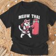 Muay Thai Cat Meow Thai Women Neko Costume Muay Thai T-Shirt Gifts for Old Men