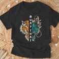 Muay Thai Dragon Tiger T-Shirt Gifts for Old Men