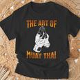 Muay Thai Fighter The Art Of Muay Thai T-Shirt Gifts for Old Men Muay Thai Fighter The Art Of Muay Thai T-Shirt Gifts for Old Men