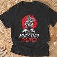 Muay Thai Fighter Martial Arts Boxing Hobby T-Shirt Gifts for Old Men Muay Thai Fighter Martial Arts Boxing Hobby T-Shirt Gifts for Old Men