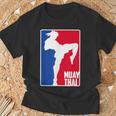 Muay Thai Fighter Retro Kickboxing Training MMA T-Shirt Gifts for Old Men Muay Thai Fighter Retro Kickboxing Training MMA T-Shirt Gifts for Old Men