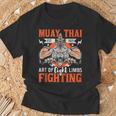 Muay Thai Fighting MMA Thai Boxing Mixed Martial Arts T-Shirt Gifts for Old Men