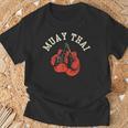 Muay Thai Hobby Boxing Fighter Martial Arts T-Shirt Gifts for Old Men