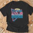 Muay Thai Kickboxing Retro Free Head Kicks T-Shirt Gifts for Old Men