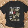 Muay Thai Legacy Of The Warrior Muay Thai T-Shirt Gifts for Old Men