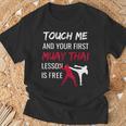 Muay Thai Martial Arts Combat Sports Self Defense T-Shirt Gifts for Old Men