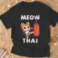 Muay Thai Meow Thai Thai Boxing For Boys Muay Thai Cat T-Shirt Gifts for Old Men Muay Thai Meow Thai Thai Boxing For Boys Muay Thai Cat T-Shirt Gifts for Old Men