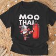 Muay Thai Moo Thai Thai Boxing For Youth Muay Thai Cow T-Shirt Gifts for Old Men Muay Thai Moo Thai Thai Boxing For Youth Muay Thai Cow T-Shirt Gifts for Old Men