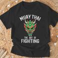 Muay Thai Oni Mask Thai Boxing And Kickboxing T-Shirt Gifts for Old Men Muay Thai Oni Mask Thai Boxing And Kickboxing T-Shirt Gifts for Old Men