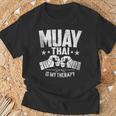 Muay Thai Is My Therapy Muay Thai Lovers Muay Thai T-Shirt Gifts for Old Men Muay Thai Is My Therapy Muay Thai Lovers Muay Thai T-Shirt Gifts for Old Men