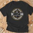 Muay Thai Thailand Fighter Fighting Combat 1969 Thai Boxing T-Shirt Gifts for Old Men Muay Thai Thailand Fighter Fighting Combat 1969 Thai Boxing T-Shirt Gifts for Old Men