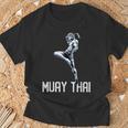Muay Thai Tiger Nak Muay Kickboxing T-Shirt Gifts for Old Men